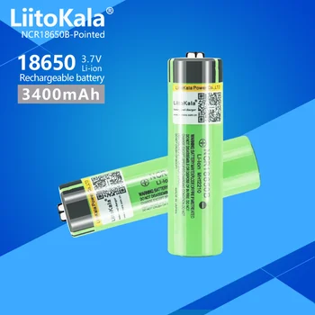 1-20 штук LiitoKala 34B с аккумулятором 3,7 В 18650 3400 мАч, новый оригинальный NCR18650B 3000 3400, литий-ионный аккумулятор для фонарика