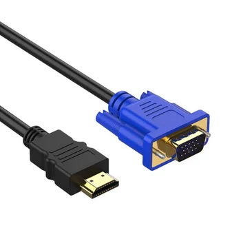 1,8 М HDMI-совместимый кабель для VGA 1080P HD с аудиокабелем-адаптером HDMI-совместимый кабель для VGA