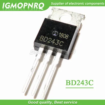 10 шт./лот, транзистор BD243C TO-220 NPN, новый оригинальный