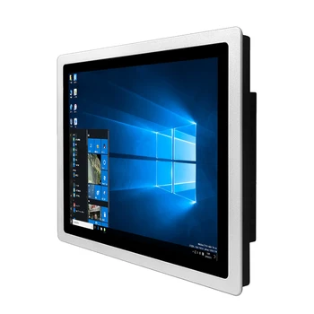 18,5-дюймовый Встраиваемый промышленный Компьютер Mini Tablet Panel PC с Емкостным сенсорным экраном All-in-one Wifi для Win10 Pro 1366*768