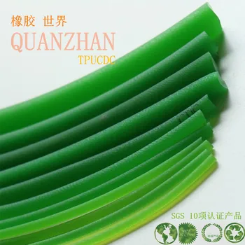 2-метровый полиуретановый ремень PU круглый ремень с зеленым поясом плавящийся шнур
