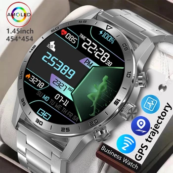 2023 Новый NFC ECG Голосовой Помощник Smartwatch 454*454 HD GPS Траектория Спортивные IP68 Водонепроницаемые Для Android Ultimate Смарт-Часы Мужские