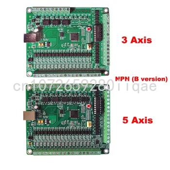 3/5-осевая плата управления MACH3 USB Плата управления гравировальным станком с ЧПУ Интерфейсная плата (версия NPN) Внешний источник питания