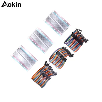 3 Шт 400 галстуков/булавок/точек Беспаянная макетная плата/печатная плата для Arduino с 120 шт соединительных проводов Dupont для Arduino starter Kit
