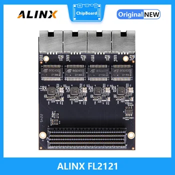 ALINX FL2121: 4-полосный коммуникационный модуль 1000m Gigabit Ethernet LPC FMC Ethernet, FL2121 заменяет FL9031