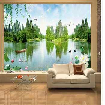 beibehang 3d стереоскопическое видео Большая фреска обои ТВ фон гостиная спальня картина бесшовная бумага для рисования