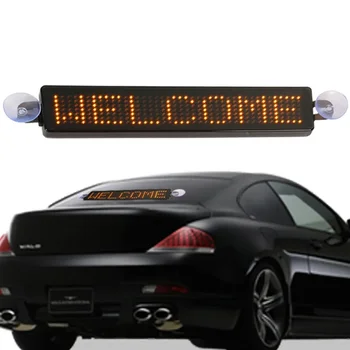 Bluetooth Светодиодный Автомобильный Знаковый Дисплей 23 * 5 см, Экран Движущихся Сообщений, Приложение, Программируемый Светодиодный Дисплей с Прокруткой для заднего стекла Автомобиля
