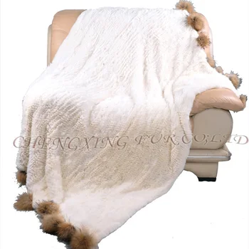 CX-D-108 Изготовленные на заказ вязаные Одеяла натурального цвета из меха кролика Рекс, одеяла для взрослых, для кроватей ~ ПРЯМАЯ ПОСТАВКА