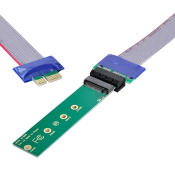 CY NGFF M-key NVME AHCI SSD-накопитель для PCI-E 3.0 1x x1 Вертикальный адаптер с удлинителем кабеля от мужчины к женщине