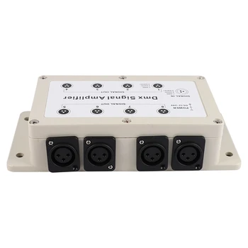 Dc12-24V 8-канальный выходной DMX Dmx512 светодиодный контроллер, усилитель сигнала, разветвитель, распределитель для домашнего оборудования