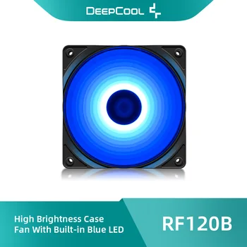 DeepCool RF120B Синий светодиодный вентилятор для корпуса с одноцветным освещением Компьютерный вентилятор 12 см для контура жидкостного охлаждения радиатора процессора Корпус Вентилятор