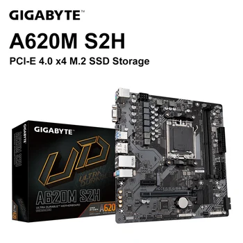GIGABYTE Новая материнская плата A620M S2H Micro ATX DDR5 M.2 USB 3,2 SATA 6 Гб/сек. Макс 96G Поддержка процессорного разъема AMD 7000 серии AM5