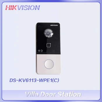 Hikvision Doobell DS-KV6113-WPE1 (C) Wifi POE Удобное приложение Hik-Connect для мобильного управления Пластиковой Дверью Виллы