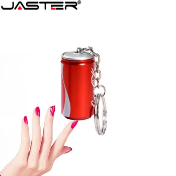 JASTER metal 2.0USB флэш-накопитель бутылочные банки флеш-накопитель memory stick Банки из-под кока-колы 4G 8G 16G 32GB 64GB 128GB U-диск подарок бесплатная доставка
