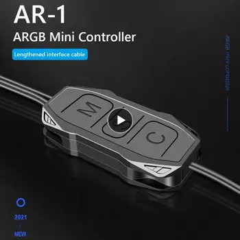 Mini Mini Rgb Controller 5v 3 Pin To Sata Controller Контроллер синхронизации Rgb Удлиняет кабель По ширине Для большинства устройств 5v Argb Rgb Argb