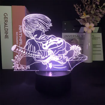 NieR Automata YoRHa No 2 Тип B Игра 3D Ночник для Декора Спальни Милый Подарок на День Рождения Светодиодная Лампа Манга Малыш Прекрасный Подарок