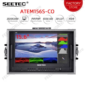 SEETEC ATEM156S-CO 15,6-дюймовый многокамерный переносной монитор для трансляции сигналов 3D LUT HDR HDMI 4XSDI Вход-выход 1920x1080 GPI UMD