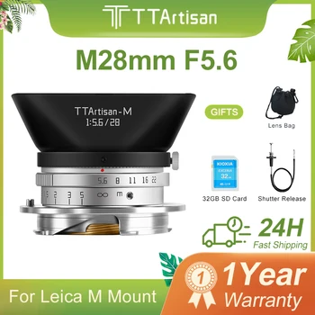 TTArtisan M 28mm F5.6 Полнокадровый Объектив с Большой Диафрагмой для камеры Leica M Mount M M240 M3 M6 M7 M8 M9 M9p