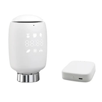 Tuya Zigbee3.0, Термостатический клапан радиатора, Регулятор температуры, Интеллектуальный Радиатор Для Alexa Google Assistant