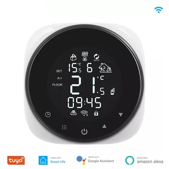 Tuya Умный Wifi Термостат Регулятор Температуры для Воды/Электрического Теплого пола/Водяного газового котла Работает с Alexa Google Home