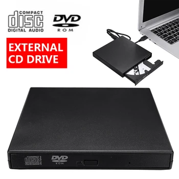 USB Внешний DVD CD RW Устройство для Записи дисков Combo Drive Reader Windows 07/08 Портативный ПК-Плеер Оптические Приводы Для Портативных ПК Устройство для записи DVD