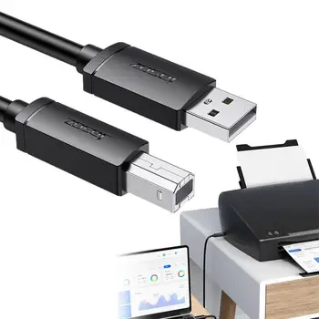 USB-разъем для подключения шнура принтера Шнур для подключения принтера со стабильным сигналом Инструмент для подключения принтера для домов, школ, магазинов и офисов