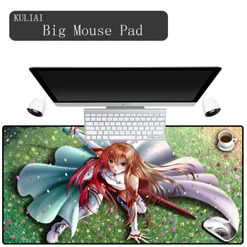 XGZ Sword Art Онлайн Аниме Коврик Для Мыши Для Девочек Резиновый Большого Размера, Можно Многократно Чистить Игровую Клавиатуру Игрока, Коврики Для Мыши Для Ноутбука