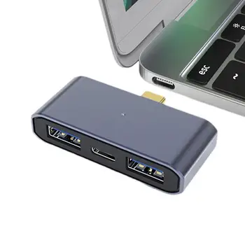 Адаптер 3 В 1 Type C, Совместимый С USB 3,0, Концентраторы Для зарядки, Разветвитель док-станции USB 3,0 Для Ноутбука