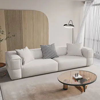 Белая Простая Секционная Тканевая Мебель 3-местный диван-кровать для гостиной Современная Мебель для гостиной Облачный Диван