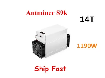 Бесплатная Доставка Б/у AntMiner S9k 14T без блока питания BTC BCH Майнер Лучше, чем Antminer S9 13,5 t 14t S9j 14,5 t S9 SE S11 S15 S17 T9 + T17 S17E