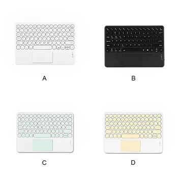 Беспроводная Bluetooth-совместимая клавиатура Универсальная перезаряжаемая клавиатура Внешняя малошумящая электронная сенсорная панель Желтого цвета