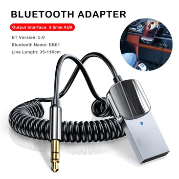 Беспроводной Bluetooth Передатчик-Приемник Автомобильный 3,5 мм Аудио Музыкальный Приемник С USB Powerd Штекер Громкой Связи Адаптер Для автомобильного Динамика