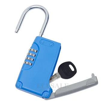Высококачественный Сейф со скрытым ключом, 4-цифровой Кодовый замок с паролем, Мини-Металлический Секретный ящик для дома, виллы, Каравана