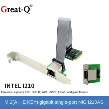 Гигабитная однопортовая серверная сетевая карта M. 2 A + E I210AT GbE Ethernet RJ45 adapter card