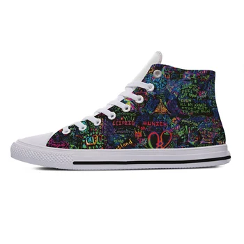 Горячая новая Летняя Женская Мужская Обувь Coldplay Ghost Stories В стиле хип-хоп, легкая модная парусиновая обувь, Дышащая новейшая обувь для настольных игр