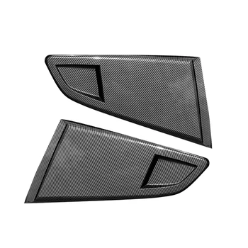 Детали Отделки крышки Жалюзи из углеродного волокна 1/4 задней боковой вентиляционной решетки на четверть окна для Ford Mustang 2015-2022 годов