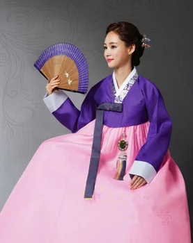 Женское платье Ханбок, сшитое на заказ Корейское традиционное платье Корейский национальный костюм для представления, Косплей, женское платье для вечеринки