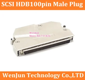 Кабельный адаптер SCSI HDB100 Контактный штекерный разъем MD100M-75AL Железный корпус паяльная проволока штекерная головка