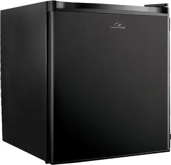 Компактный однодверный холодильник с морозильной камерой Cool CCR16B, мини-холодильник объемом 1,6 куб. футов, вспениватель черного молока для приготовления холодного кофе mak