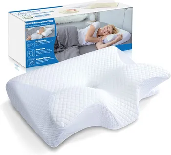 Контурная подушка из пены с эффектом памяти от боли в шее, плечах, Эргономичная ортопедическая подушка для спины, спящего на животе, Контурная поддерживающая подушка