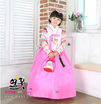 Корейское традиционное платье Ханбок для детей 2020, Летнее корейское традиционное платье для сценических танцев, костюм Копали в подарок