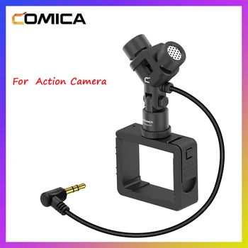Мини-микрофон Comica CVM-MT06 для экшн-камеры DJI Osmo Pocket (3,5 мм TRS) XY Стерео Кардиоидный Конденсаторный Динамик с двумя микрофонами