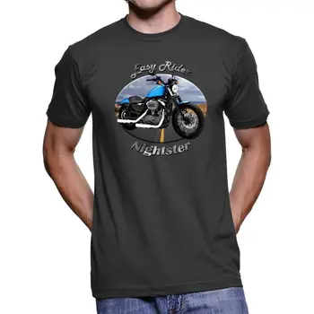 Модная горячая распродажа, Мужская футболка American Motorcycle Nightster Easy Rider, модная футболка на заказ для подростков Унисекс