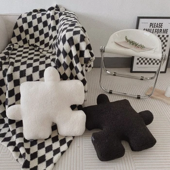 Модная креативная подушка в форме пазла с наполнителем может быть соединена с подушкой, подушкой, игровым полем для ползания ребенка по полу, украшением дома