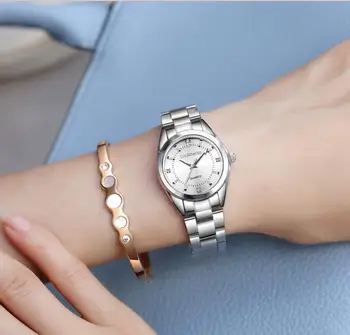 Модные женские кварцевые часы в 30-миллиметровом корпусе VH31 ручной термообработки