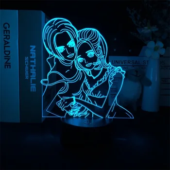 Нана 3D Ночник Японского Аниме Манга для Декора Спальни Свет Милый Красочный Подарок На День Рождения Светодиодная Лампа Малыш Прекрасный Подарок
