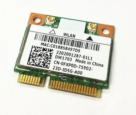 Новинка Для Dell DW1703 Atheros AR5B225 Half Mini PCI-E 802.11b/g/n WIFI для беспроводной карты Bluetooth 4.0