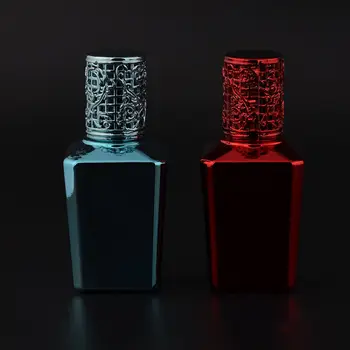 Новый Дизайн 15 мл УФ-Стеклянных Флаконов для парфюмерии Для мужчин и женщин, Портативный Дорожный Флакон Духов с крышкой из сплава F20172184
