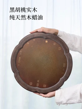 Новый китайский журнальный столик Простой и креативный маленький приставной столик из черного ореха маленький столик-кан с эркерным окном деревянные татами портативный