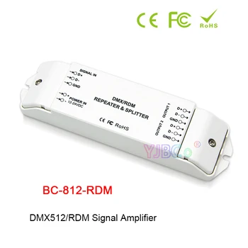 Новый светодиодный Усилитель сигнала DMX512/RDM BC-812-RDM DMX512/1990/RDM Повторитель мощности DMX Усилитель мощности постоянного тока 12 В-24 В
